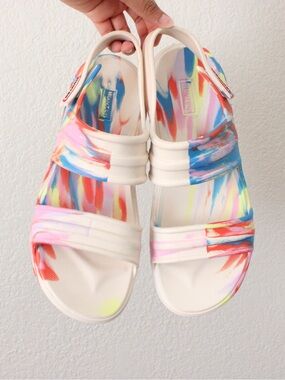 Hunter Bloom Algae Marble Foam Platform Sandals